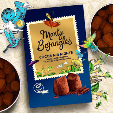 Monty Bojangles Cocoa Nib Nights Vegan Cocoa Dusted Truffles